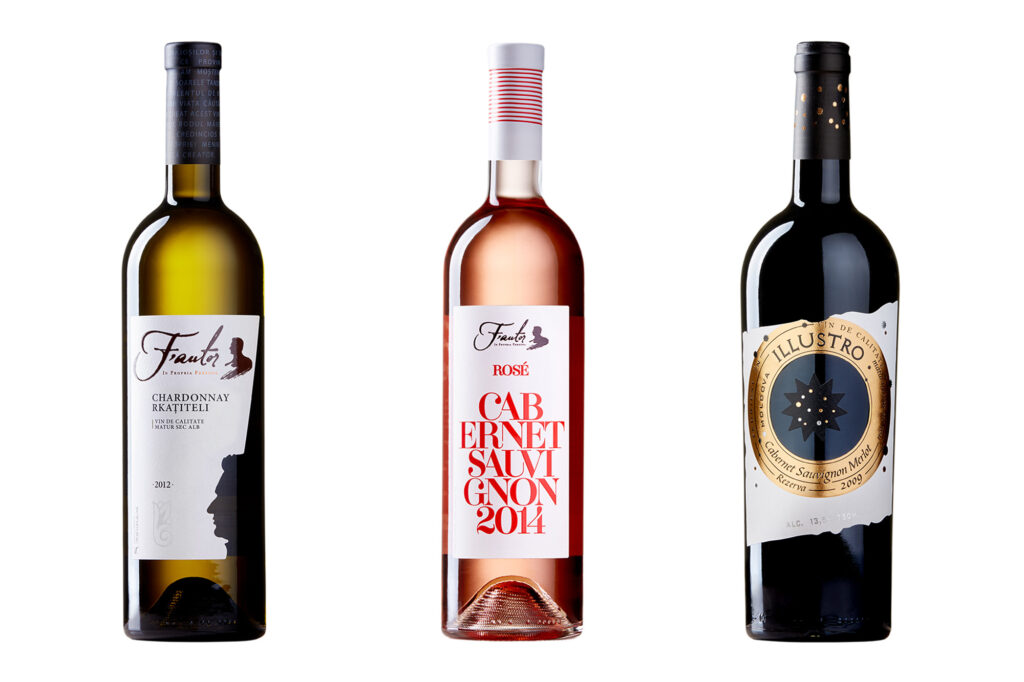 Fotografie de produs pentru comerț online, sticle de vin